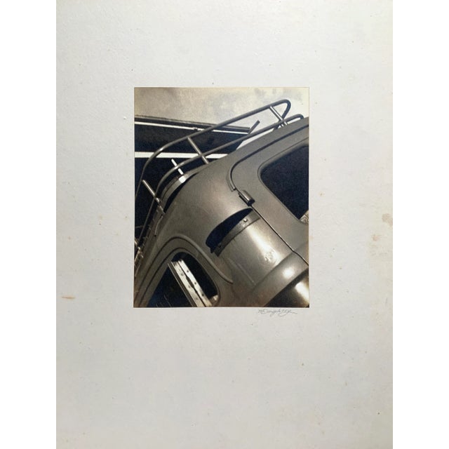 1940s Black and White Photograph "Corner of a Trailer" For Sale - Image 4 of 5