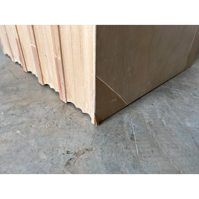 Vintage Sculptural Books - Shape Side Table W/ Glass Top For Sale In Miami - Image 6 of 13