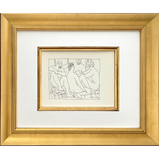 Title: Four seated nude men Artist: Pablo Picasso (after) Country: Spain Medium: Facsimile ? 28 Marks: Not signed, not...