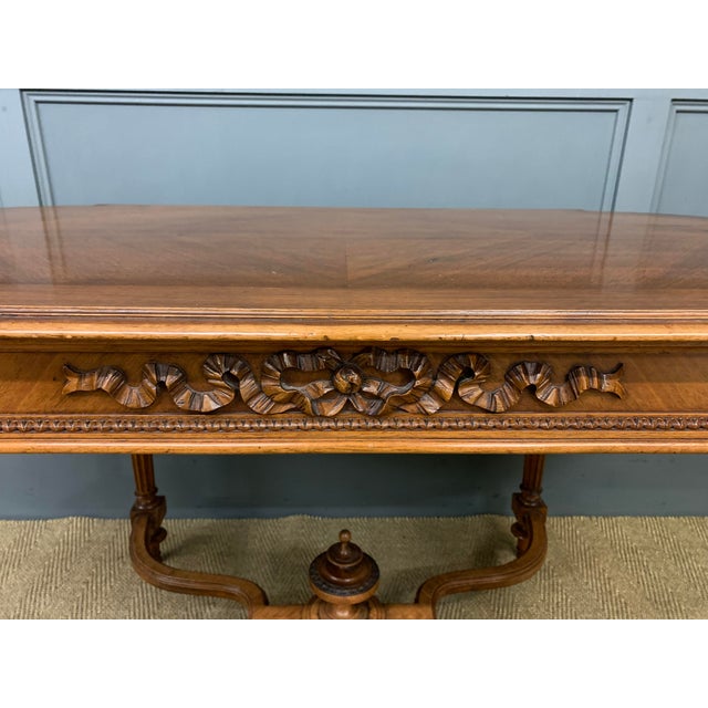 Antique French Walnut Centre Table, 1890 For Sale - Image 4 of 14