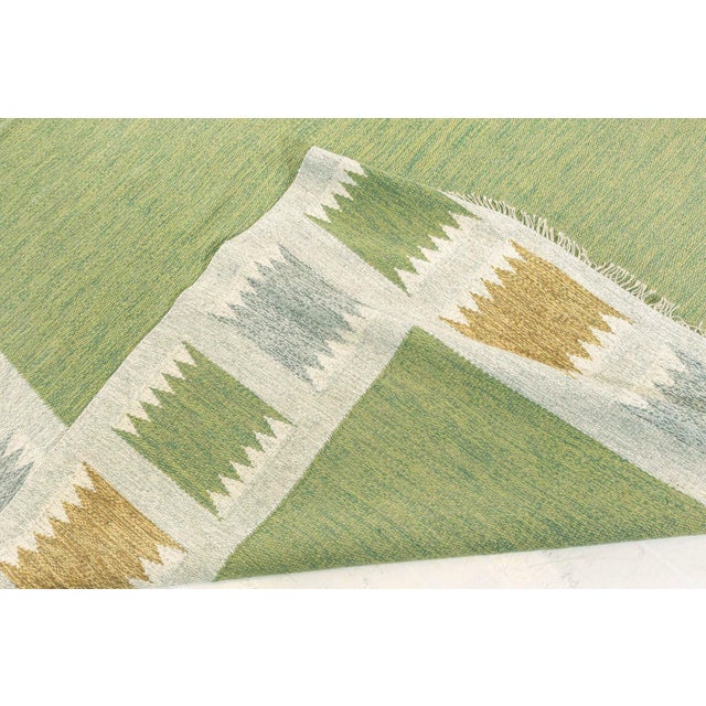 Mid 20th Century Doris Leslie Blau Vintage Swedish Flat Weave Rug by Bitte Ahlgren For Sale - Image 5 of 11