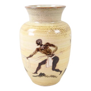 Mid-Century Modern Large Danish Porcelain Decorative Vase by Harald Folmer Gross For Sale