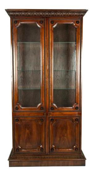 Vintage Study Room or Bookcase Vitrine Display Cabinet