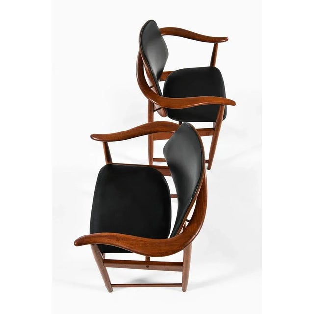 Metal Set of Armchairs Produced by Arne Hovmand-Olsen for Onsild Møbelfabrik, 1960s For Sale - Image 7 of 10