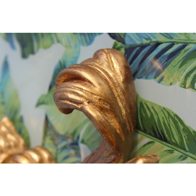 Italian Giltwood Prince of Wales Sconces—A Pair For Sale - Image 10 of 18