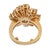 Vintage 3.20 Carat Diamond 14k Yellow Gold Cocktail Ring, Size 3 For Sale In Los Angeles - Image 6 of 7