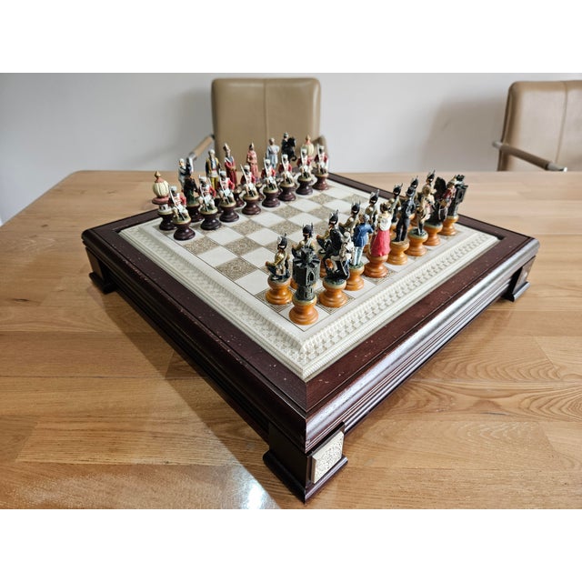 Raj Collectible Chess Sets from Franklin Mint Porcelain, 1970s, Set of 33 For Sale - Image 4 of 18