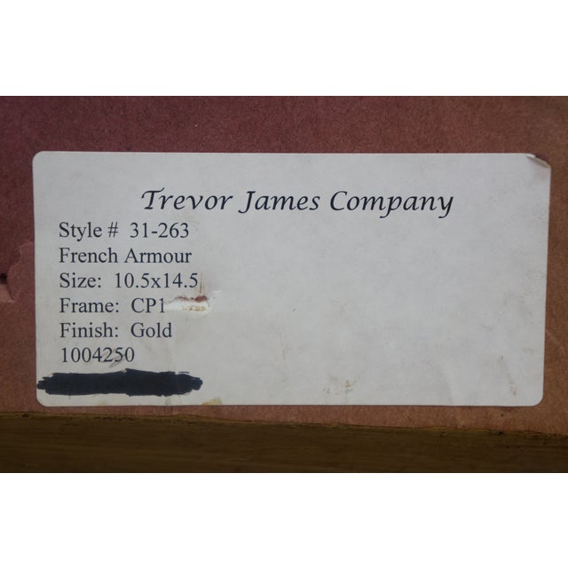 Late 20th Century Trevor James Company Framed Print France Armes Du Temps De Henri II Military Art For Sale - Image 10 of 12