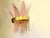 Impressive Palmetta wall sconce murano glass, our design from SimoEng Murano glass pink color 25x25x20 cm =...