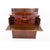 Fine william iv mahogany secretaire bookcase displaying bold architectural lines and richly figured timbers standing on a...