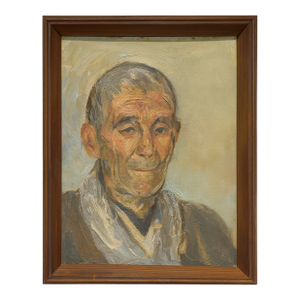 Vintage Portrait of a Man | Original Oil Painting on Swedish Board | Winsor & Newton, New York Provenance | C. 1950s | 18” X 14” Framed