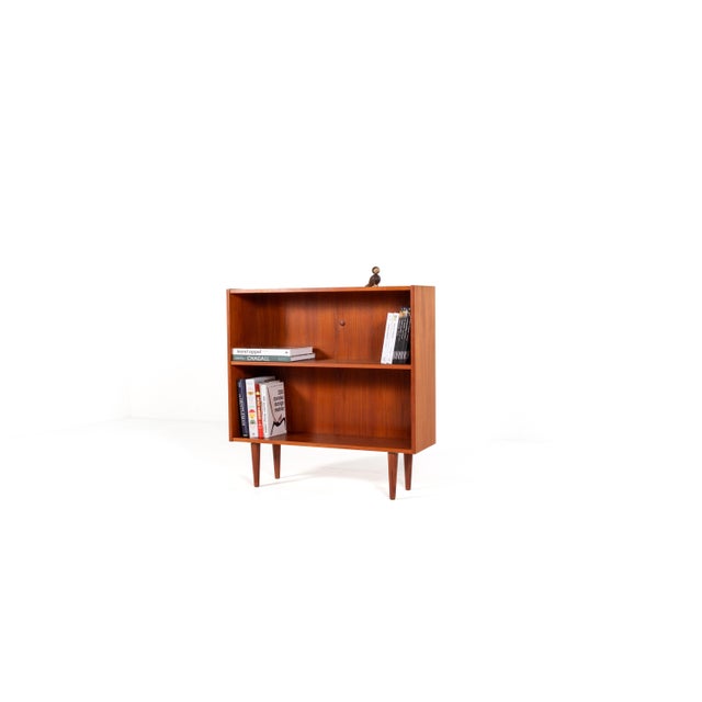 Brown Mid-Century Modern Danish Teak Bookcase, 1960s For Sale - Image 8 of 11