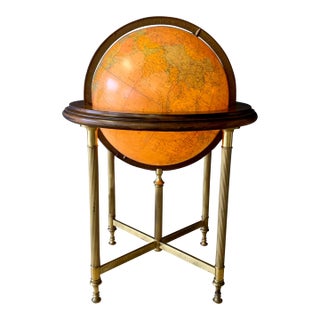16"Replogle Neo Classic Floor Standing Illuminated Globe For Sale