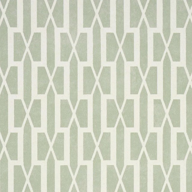 SAMPLE - Schumacher x Veere Greeney Belvedere Wallpaper In Celadon For Sale