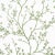 Schumacher Twiggy Wallpaper in Green For Sale