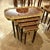 French French Style Nesting Tables – Set of 4 Wooden Side Tables With Gold Leaf Details For Sale - Image 3 of 4