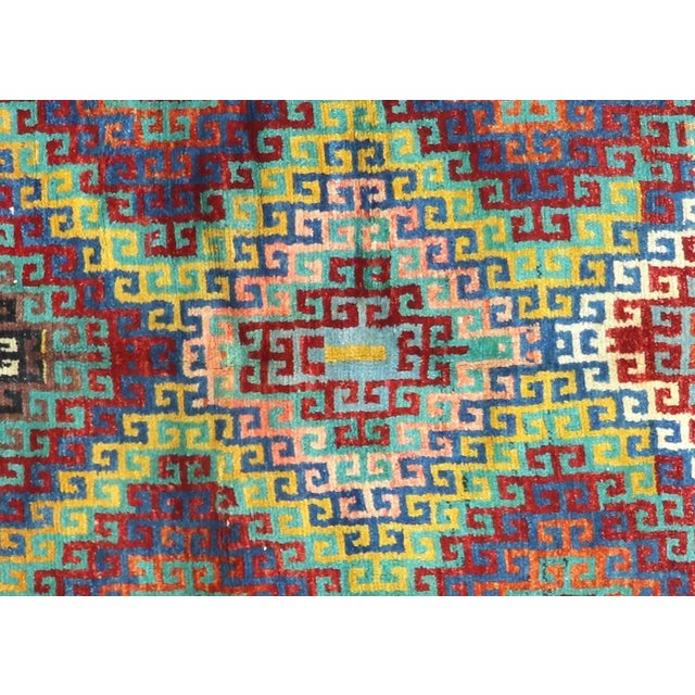1960s Turkish Oushak Runner. Handwoven with wool on wool foundation in the Oushak region of Western Turkey. The Anatolian...