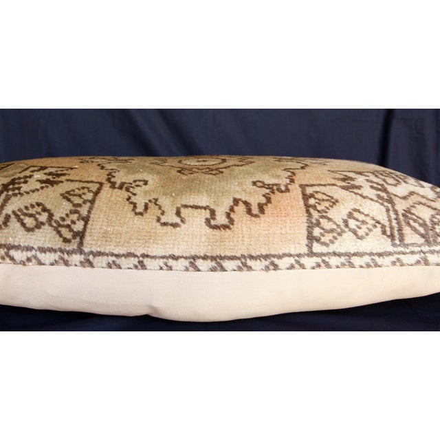 Authentic Vintage Oushak Rug Pillow Cover - For Sale - Image 10 of 13