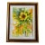 Framed Original Watercolor Painting “Sunflower” For Sale