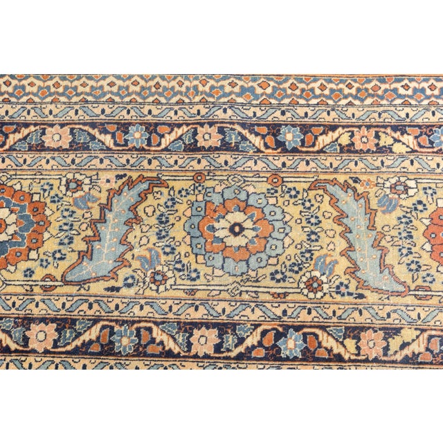 Antique Persian Haji Jalili Tabriz Rug 7'10'' X 12'2'' For Sale - Image 11 of 12
