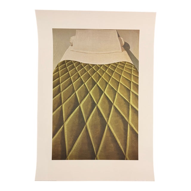 Domenico Gnoli (1933-1970), Green Bed Cover, 1969, Copyright Marzia Gnoli, 1994, Printed in the Netherlands For Sale