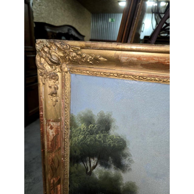 Large Napoleon III Trumeau Mirror For Sale - Image 6 of 7
