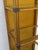 Gold Hollywood Regency Tall Narrow Distressed Gold Display Shelf Cabinet 6661 For Sale - Image 8 of 15