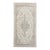 Antique Mahal Rug | Floral Design in Soft Ivory & Blue For Sale