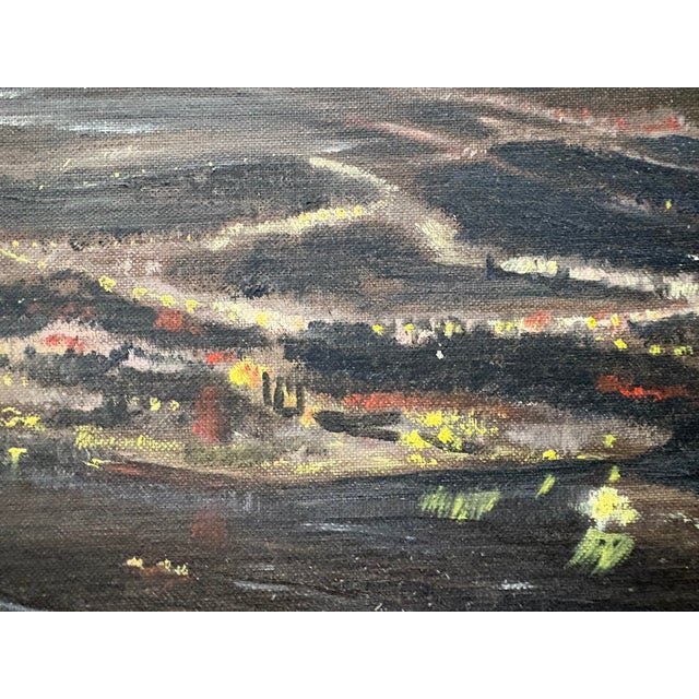A vintage painting by Lester J Clark (1912-1999), a Berkshires regional artist.