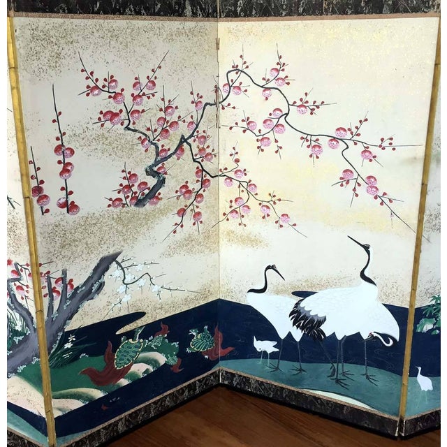 Japonisme Pair of Rare Antique Japanese Folding Screens with Provenance For Sale - Image 3 of 10