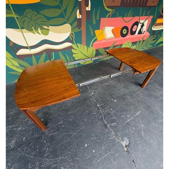 Wood Mid Century Modern Tabago Brutalist Dining Table For Sale - Image 7 of 15