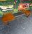 Wood Mid Century Modern Tabago Brutalist Dining Table For Sale - Image 7 of 15