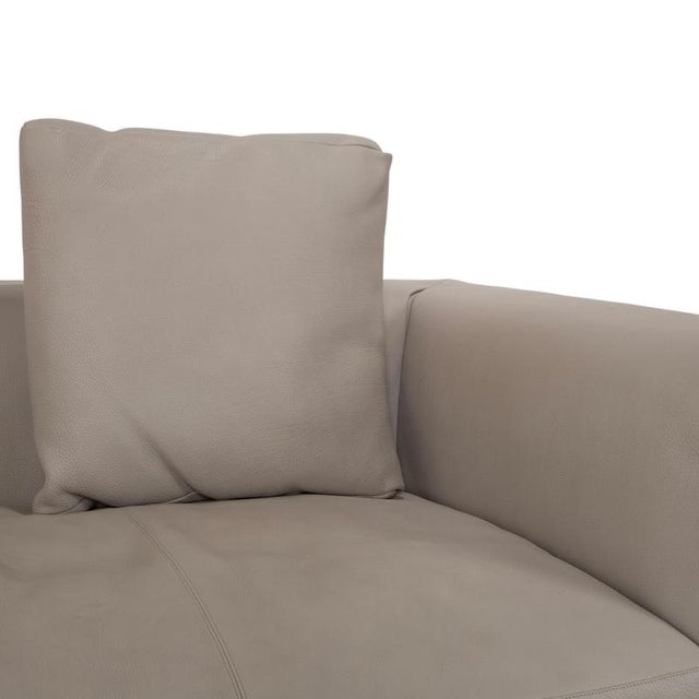 Jaan Living Leather Two-Seater Grey Cream Sofa from Walter Knoll and Wilhelm Knoll For Sale - Image 5 of 17