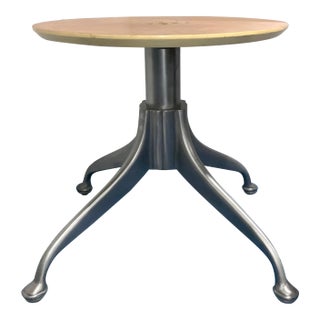 Hickory Chair Modern Silver Finished Wood Dining Table Base For Sale