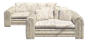 Postmodern Vintage 1980’s Sofa Set