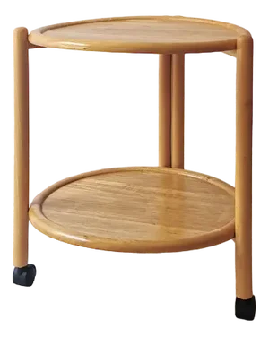 Mid-Century Danish Rolling Serving Car in Beech Wood, 1960s