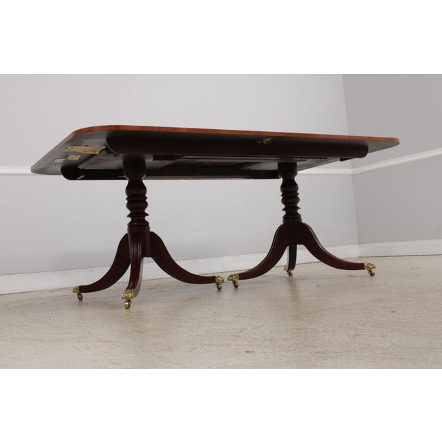 Baker Colonial Williamsburg Mahogany Dining Room Table For Sale - Image 10 of 18