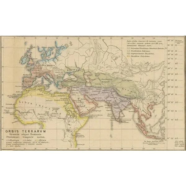 Gold Maps of the Ancient World on One Sheet, 1880 For Sale - Image 8 of 9