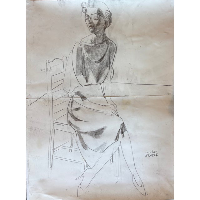 2026 Luke Hannam Original Portrait of a Lady in Custom Frame For Sale - Image 11 of 11