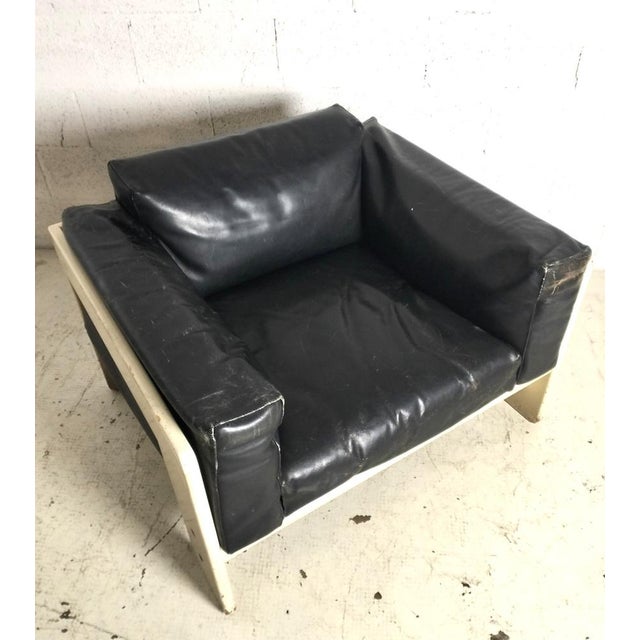 Bastiano Leather Chair by Tobia Scarpa for Gavina, 1960s For Sale - Image 6 of 14