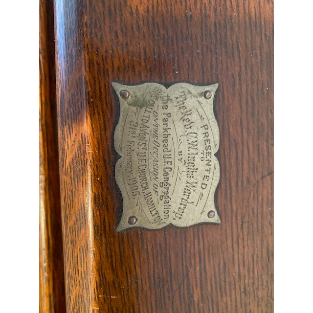 Brown Antique Beautiful Antique Roll Top Desk For Sale - Image 8 of 8