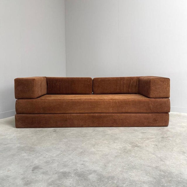 Vintage Corduroy Sofa, 1970s For Sale - Image 5 of 17