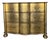 Ethan Allen Serpentine Chest in Original Metallic Silver-Gold Finish For Sale