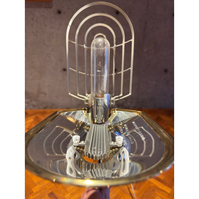 Cedric Hartman Brass & Chrome Desk Lamp, Adjustable Modernist Design, 1970s For Sale - Image 11 of 15