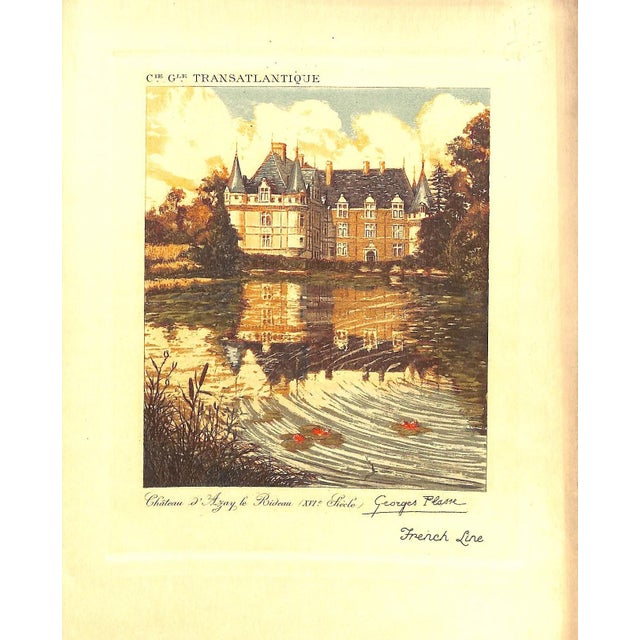 s.s. "Normandie" Set of 10 C1935 Transatlantique Menus For Sale - Image 4 of 12