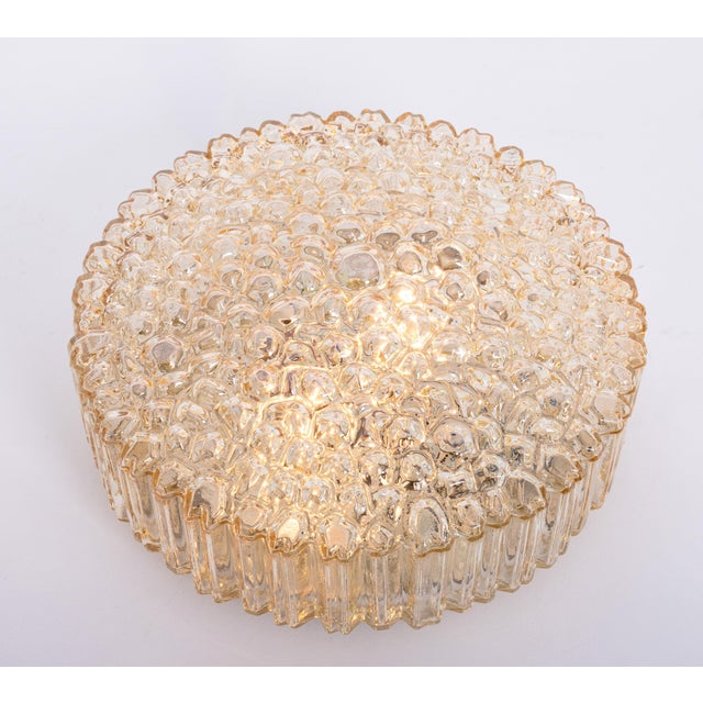 Large Bubble Glass Flush Mount from Limburg, Germany, 1970s For Sale - Image 10 of 11