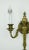 Restored Pair of Mid 20th Century French Torch Brass 2 Arm Wall Sconces For Sale - Image 6 of 12