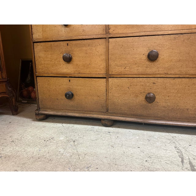 1830 Monumental Housekeeper’s Cupboard. Quarter-Sawn European White Oak For Sale - Image 10 of 12