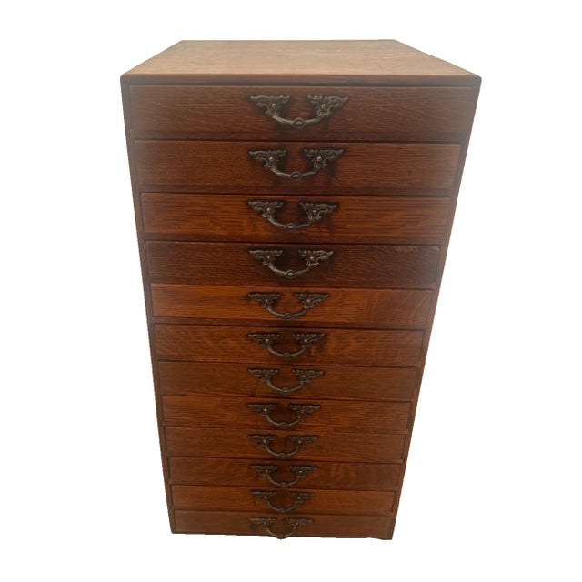 Gorgeous Vintage Printers Artist File Cabinet Twelve drawers Chest Photography Storage. 29" Tall X 18" Deep X 15" wide....