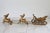 Mid 20th Century Vintage Brass Sleigh and Reindeer For Sale - Image 5 of 12